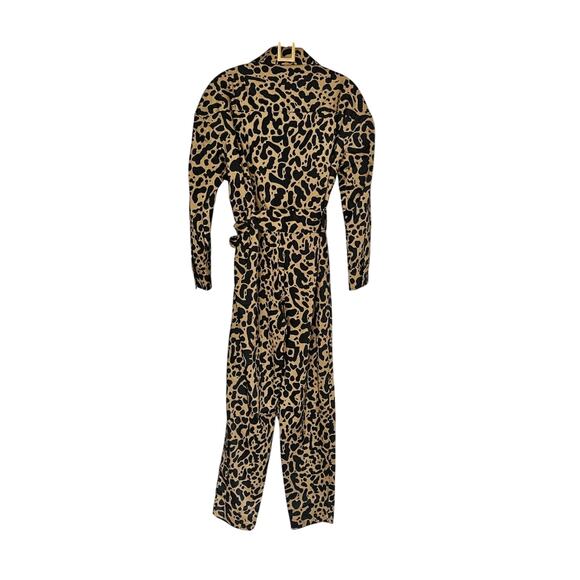 Revolve Lita by Ciara Leopard Print Long Sleeve Jumpsuit NWT Size Small - Picture 9 of 12